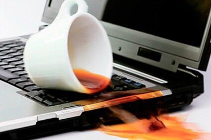 ремонт ноутбука после залития жидкостью киев